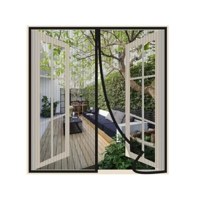 Immagine di Risareyi Zanzariera Finestra Magnetica 65x115cm, Per Rete Fine Anti Zanzare Insetti Zanzariere Porte Finestre Chiusura Automatica con Magneti Nastro Adesivo, Nero