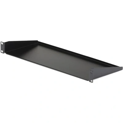 Immagine di StarTech.com Mensola per rack 19&quot; 1 unità Ripiano 19 pollici profondità 18 cm a sbalzo apparecchiature A/V Installazione Capacità 15 kg (CABSHELF1U)