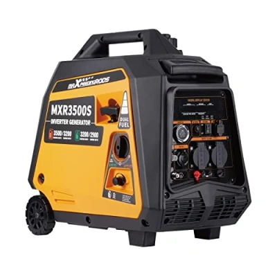 Immagine di maXpeedingrods Generatore di Corrente Silenziato GPL e Benzina 3500W Inverter Portatile 4 Tempi Elettrico Remoto Emergenza per all&#039;Aperto Campeggio Partito Cantiere Garage