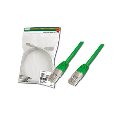 Immagine di Digitus DK 1511 005/G RJ45 cavo di rete, patch CAT 5e U/UTP 0.50 m Verde 1 pz.