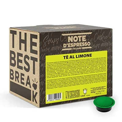 Immagine di Note D&#039;Espresso, Tè al Limone, Capsule Compatibili Soltanto con Sistema NESPRESSO*, 100 caps X 8g