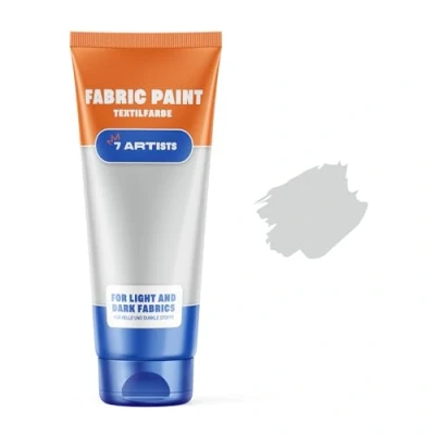 Immagine di 7 Artists Colore Tessuto Per Tessuti Argento 60 ml Colori Permanenti Vernice Stoffa Pittura