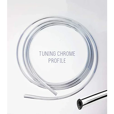 Immagine di Profilo Cromato per Auto, 8 mm x 3 mt