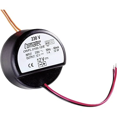 Immagine di Comatec OR/FL/0100.12/E Alimentatore 1 A 12 W V/DC cavo non intestato pz.