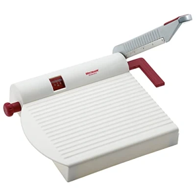 Immagine di Westmark Affetta Formaggio con Lama Affilata, Spessore delle Fette Variabile, Design Vintage, Acciaio Inossidabile/Alluminio/Plastica, Fromarex, Bianco/Rosso/Argento, 7000RT60