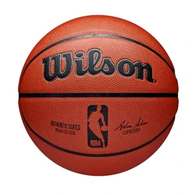 Immagine di Wilson NBA Authentic Pallone da basket per interni ed esterni, misura 7 74,9 cm, colore: Marrone