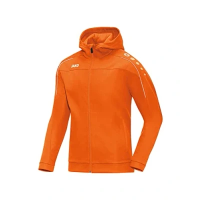 Immagine di JAKO Kapuzenjacke Classico, Felpa con Cappuccio da Donna, Arancione Fluo, 48