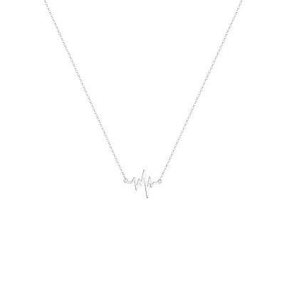 Immagine di Elli Heartbeat Collana silvercoloured, Donna, Taglia: 45, Silver coloured
