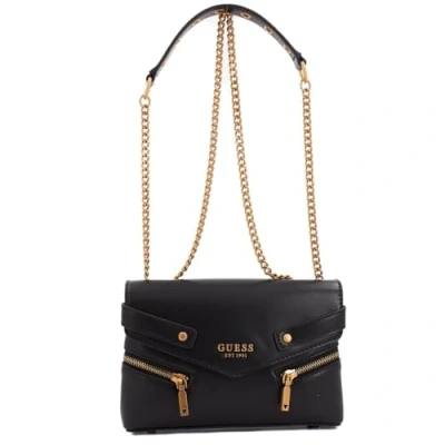 Immagine di GUESS Trissa Convertible Crossbody Flap, Borsa a Tracolla Donna, Nero, One Size
