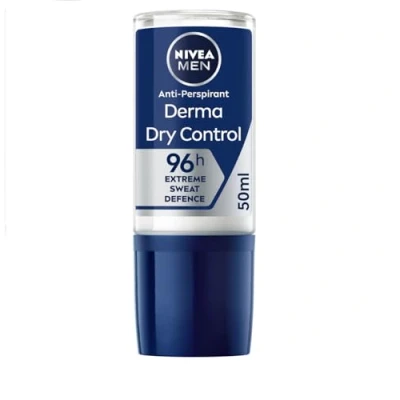 Immagine di NIVEA MEN Derma Control 96 h Deodorante a sfera (1 x 50 ml), contro eccessiva sudorazione, umidità e odori, clinicamente approvato, uomo con formula brevettata