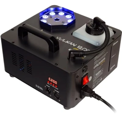 Immagine di ALGAM LIGHTING VULKAN 1200 Macchina del Fumo Geyser Effetto CO2 Vertical 1200W 9 x LED 3W RGB 4,7 kg, 275 255 200 mm IP20