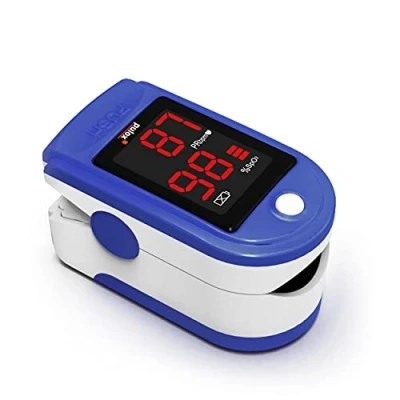 Immagine di Pulsossimetro Pulox PO 100 con display a LED saturimetro in colore blu