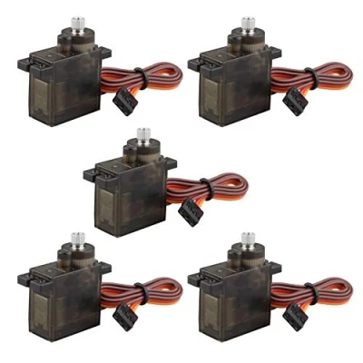 Immagine di Jopto 5 PZ 90S Mini Metallo Geared Micro Servo Motore 9G Compatibile con Smart Robot RC Elicottero Aereo Barca Auto Trex450