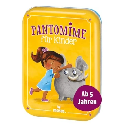 Immagine di moses Pantomime, Classici Giochi per Tutta la Famiglia, Divertimento Grandi e piccini, Gioco di società Bambini dai 5 Anni in su 4 10 Giocatori, Colore Multicolore Illustrato, 90391