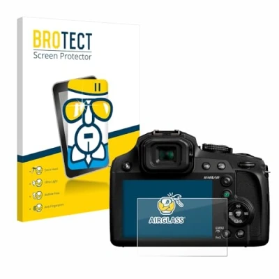 Immagine di brotect Pellicola Protettiva Vetro per Panasonic Lumix DC FZ82 / FZ82D Protezione Schermo [Durezza Estrema 9H, Chiaro]