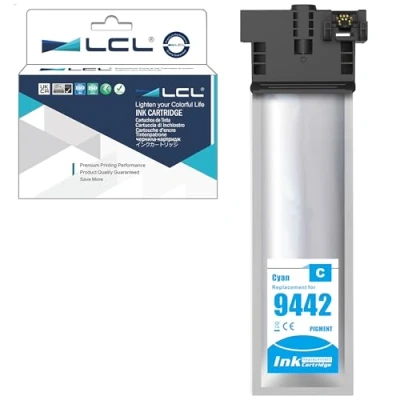 Immagine di LCL T9442 Ciano High Yield Cartuccia d&#039;inchiostro per Epson compatibile WorkForce Pro WF C5210 C5210DW C5290 C5290DW C5710 C5710DWF C5790 C5790DWF (1 Pack)