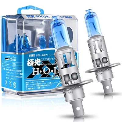 Immagine di 2 pezzi H1 100W Lampadine per Fari Alogeni Xenon Bianco 6000K 12V Auto Fendinebbia DRL