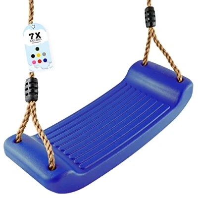 Immagine di GO!elements Altalena da Giardino per Bambini Sedile bimbi Seggiolino Sedili Altezza Regolabile Antiscivolo Colore: Rosso