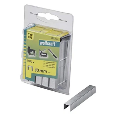 Immagine di Wolfcraft 7037000 Graffette spillatrice tipo 53 3000 pz. Dimensioni (L x L A) 10 11.2 mm