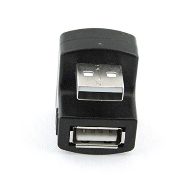 Immagine di chenyang CY Adattatore USB 2.0 ad angolo retto a Estensione maschio femmina 90 180 gradi nero