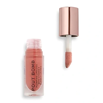 Immagine di Makeup Revolution POUT BOMB Plumping Gloss Lipgloss Lucidalabbra, Donna, Taglia: 4.6 ml, Kiss