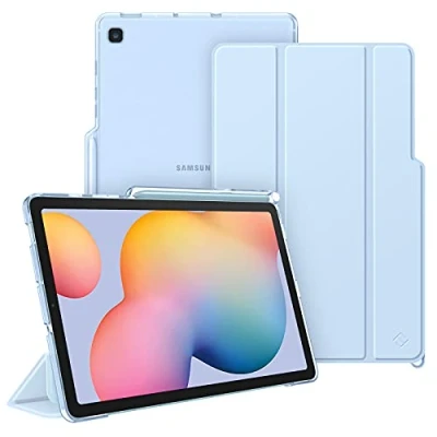 Immagine di FINTIE Custodia per Samsung Galaxy Tab S6 Lite 10.4&#039;&#039; 2024/2022/2020 con S Pen Holder, Sottile Leggero Case Posteriore Trasparente Cover Auto Sveglia/Sonno, Cielo Blu
