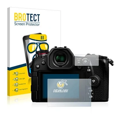 Immagine di brotect Pellicola Protettiva Vetro per Panasonic Lumix DC G9 Protezione Schermo [Durezza Estrema 9H, Chiaro]