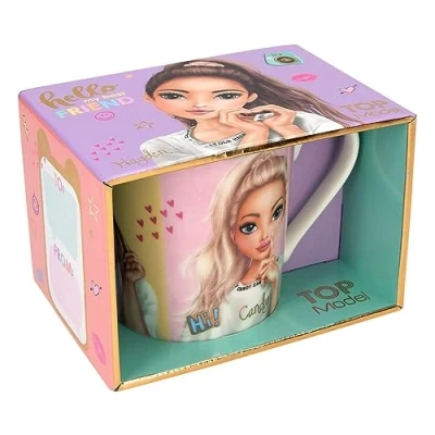 Immagine di Depesche 12610 TOPModel Snap Shots Motivo del Modello e Stampa in Oro, Tazza Porcellana con Manico, capacità Circa 300 ml, Multicolore