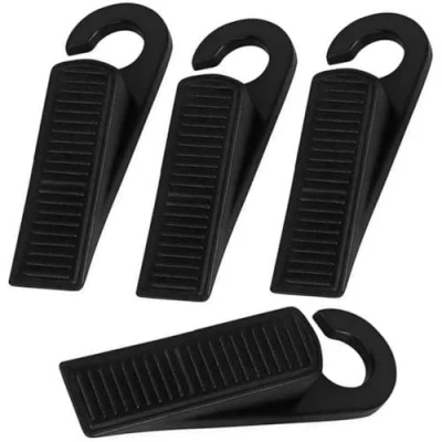 Immagine di Fermaporta,4 pezzi Cuneo Fermaporta,Fermaporte da Terra Antiscivolo Antigraffio,Fermaporta in gomma,Ferma Porta Pavimento,Ideali Per Case,Uffici E Officine,12,5 cm