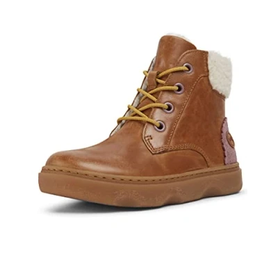 Immagine di Camper Kiddo KIDS Unisex Stivaletti stringati per bambini, Taglia: 29, Cognac Pelle