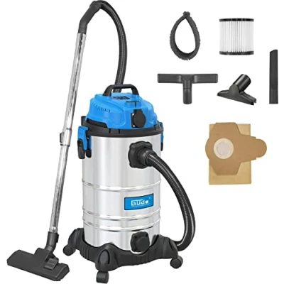 Immagine di Güde 17002 Aspirapolvere a secco GNTS 30L, 30 l, colore: Blu/Argento