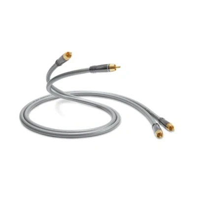 Immagine di QED Performance audio 40i, cavo stereo RCA per collegare 2 connettori phono a phono, con tecnologia Solid Complementary Conductor™ e Anamate™ 1 m Nero