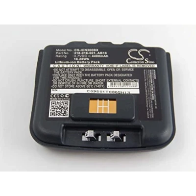 Immagine di vhbw batteria compatibile con Intermec CN4, CN3E, CN4E, CN3 lettore di codici a barre, POS (4400mAh, 3,7V, Li Ion)