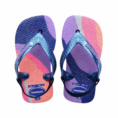 Immagine di Havaianas FLIP FLOP BABY Palette GLOW Minime Infradito da bagno per bambini, Taglia: 21, Marine blue Sintetico