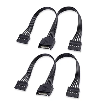 Immagine di YieJoya Cavi di Alimentazione Adattatore PCIe da 8 Pin a pin, Confezione Doppia Doppio (6+2) Scheda Grafica PCI Express GPU VGA