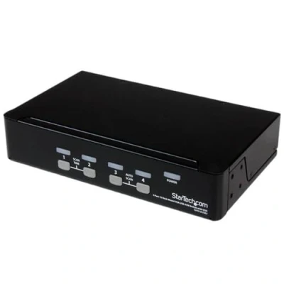 Immagine di Startech.com Switch Kvm USB 4 Porte, Montabile a Rack 1U, con Osd