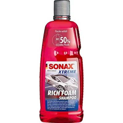 Immagine di Sonax Xtreme Shampoo RichFoam (1 litro), produce schiuma densa, lunga e antisporco, Ph neutro, profumo di frutti rossi, art. num. 02483000