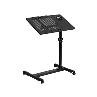 Immagine di Flash Furniture Regolabile in Altezza Acciaio Mobile scrivania per Computer Contemporaneo Black