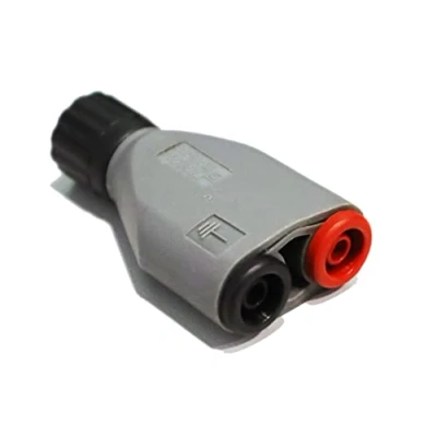 Immagine di PeakTech P 7055 BNC Adattatore a Spina Banana, Accessorio per oscilloscopi, generatore di Segnale, contatore frequenza e pinze con Cavo misurazione da 4 mm, Completamente Isolato