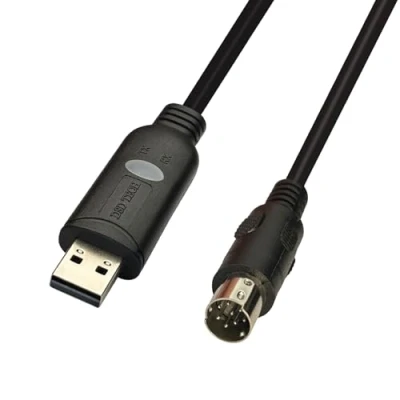 Immagine di DSD TECH SH P8V USB RS422 Cavo di Programmazione per Mitsubshi PLC FX3U e FX Series 4,9 Piedi
