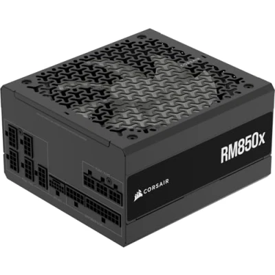 Immagine di CORSAIR RM850x Alimentatore ATX a Basso Rumore Completamente Modulare Compatibile con 3.1 Supporto PCIe 5.1 Efficienza Cybenetics Gold Connettore Nativo 12V 2x6 Nero