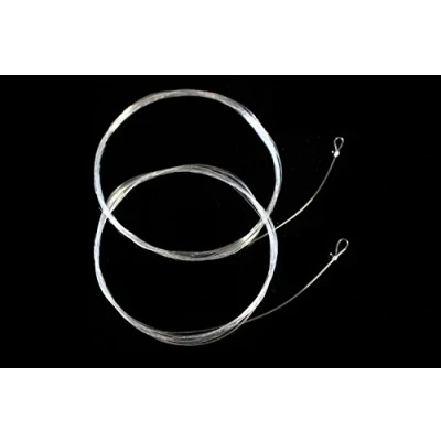 Immagine di 5 pezzi 2,75 m conici Leader per pesca a mosca 0X/1X/2X/3X/4X/5X/6X colore trasparente (5X)