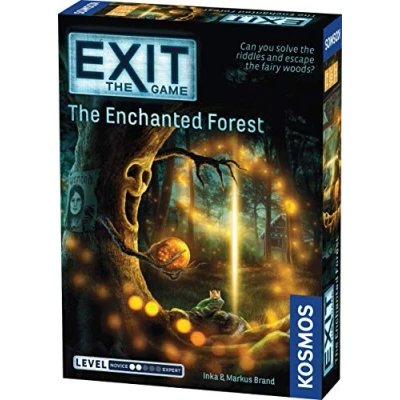 Immagine di Thames &amp; Kosmos EXIT: The Enchanted Forest Level: 2/5 Unique Escape Room Game 1 4 Players Puzzle Solving Strategy Board Games for Adults Kids, Ages 10+ 692875