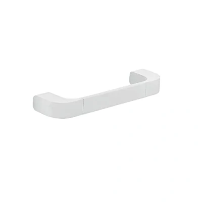Immagine di Gedy Bianco 25 cm, Outline Asciugamani Bagno, Misure: 3X25,1X7 CM &amp; 0,99 kg, Porta salviette in Ottone, Cromall, resine termoplastiche, Acciaio Inox, Design Simone Micheli, 15 Anni di Garanzia