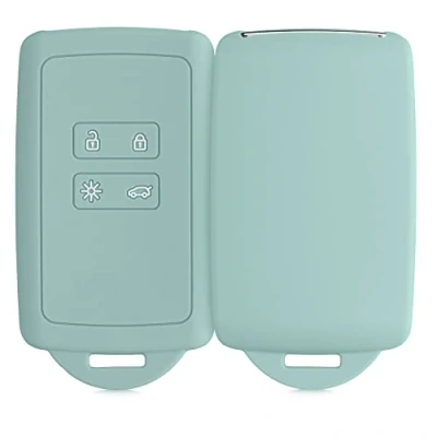 Immagine di kwmobile Custodia Compatibile con Renault 4 tasti Smart Key (solo Keyless Go) Cover Chiavi Auto Protezione Copri Telecomando Chiave Copertura menta