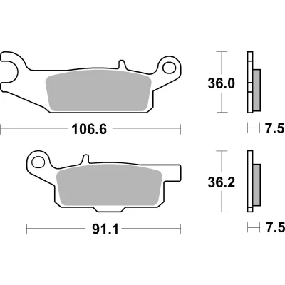 Immagine di TRW Sinter Offroad MCB802SI Kit pastiglie freno