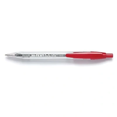 Immagine di Hi Text 900 Matic confezione 24 penne a scatto punta media 1 mm colore rosso