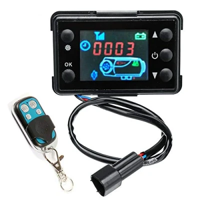 Immagine di SANWAN Interruttore LCD per riscaldamento auto, 12 V, con telecomando a 4 tasti, auto diesel, riscaldatore di parcheggio