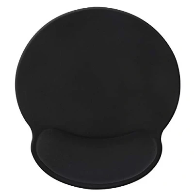 Immagine di tappetino poggiapolsi, mouse ergonomico con memory foam, supporto polso in gomma antiscivolo per giochi di lavoro black012