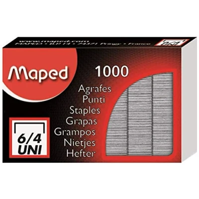 Immagine di Maped Punti Per Cucitrice Uni N 6/4 In Sc 1000 Pz